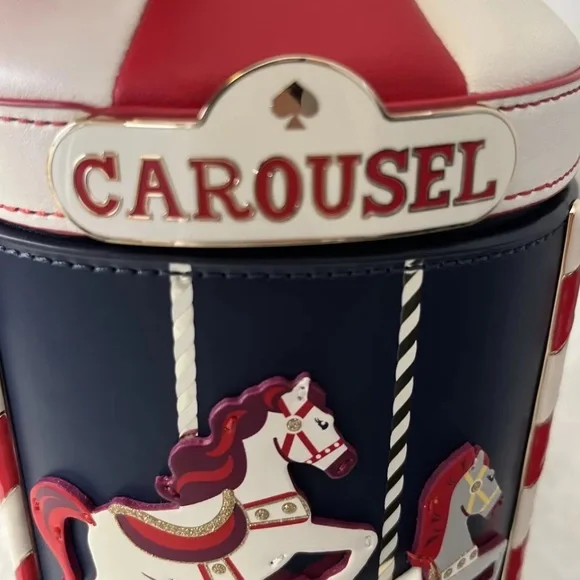 NWT Kate Spade Winter Wonders Carousel 3D Crossbody Bag Novelty Collector Item